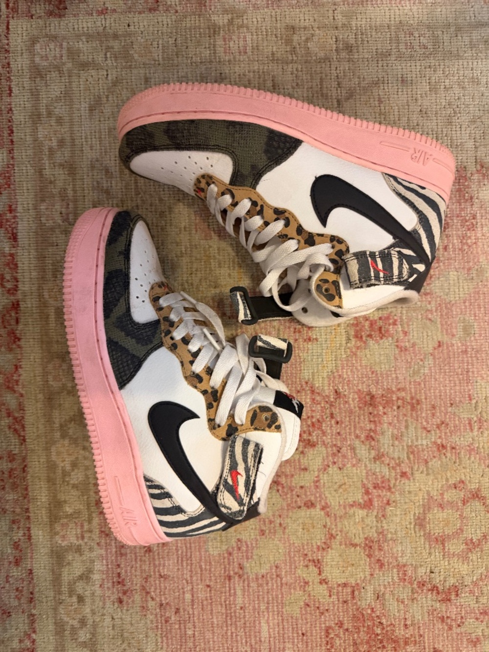 Nike air force 1 - mid - mixed animal print